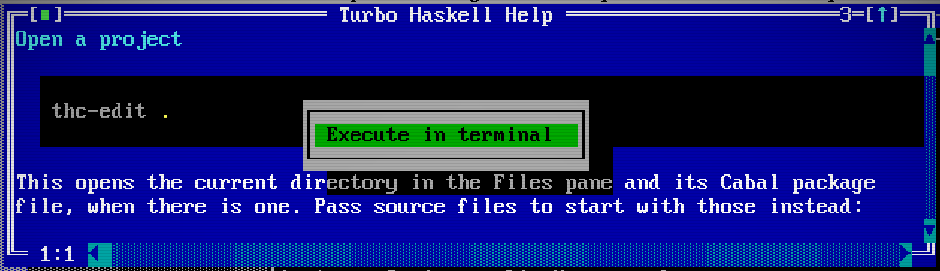 Right-click a rendered shell block to execute it in a terminal.